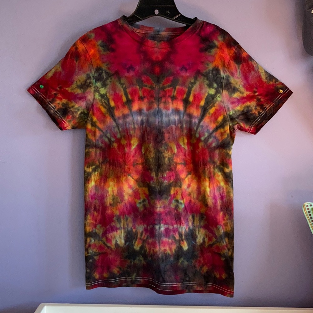One of a kind hand dyed tie dye t-shirt